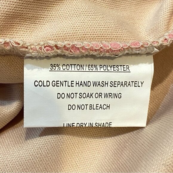 Xenia Boutique Baby Pink Floral Embroidered Lace Dress Size 2 - Form Fitting - Picture 12 of 16
